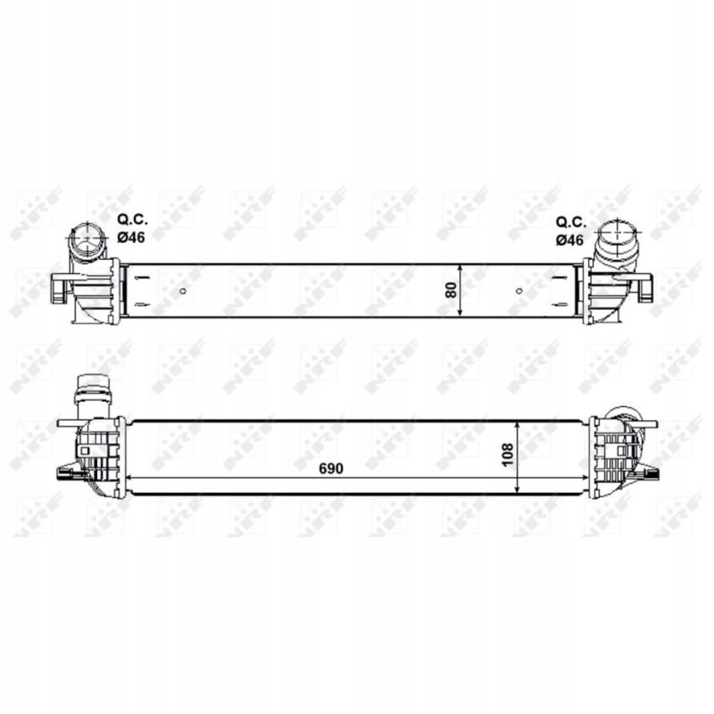 Nrf интеркулер renault laguna 2007.09-. 30503 в Украине