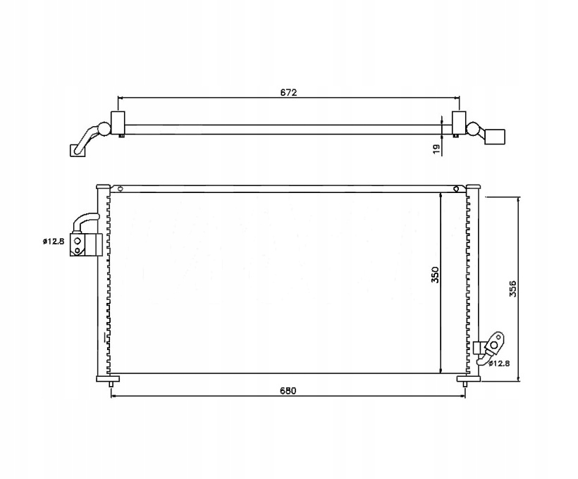 фото №1, Конденсатор кондиціонера subaru forester 98-02