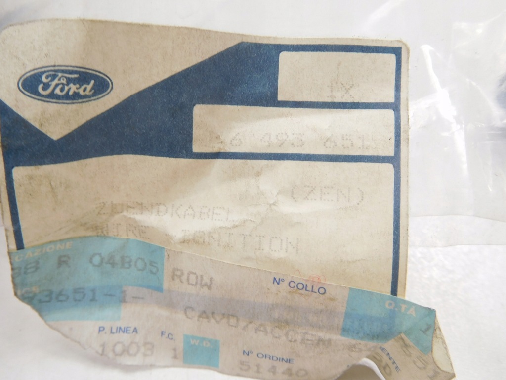 фото №7, Шланг - зажигание ford fiesta 1989-1996 оригинальный номер 6493651