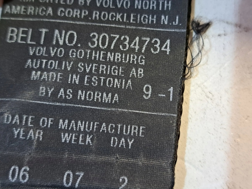 фото №5, Volvo xc70 2005 ремни безопасности