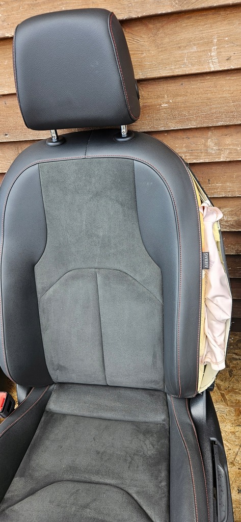 фото №9, Seat leon iii 3 hb сиденье сиденья заднее сиденье полукожа туннель средний комплект