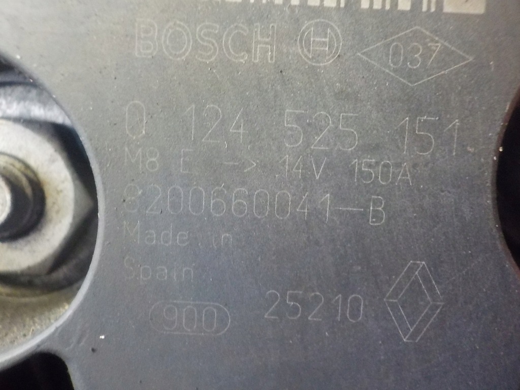 Scenic 3 megane 1.9 dci 11r 130km f9q870 генератор 8200660041 в Україні