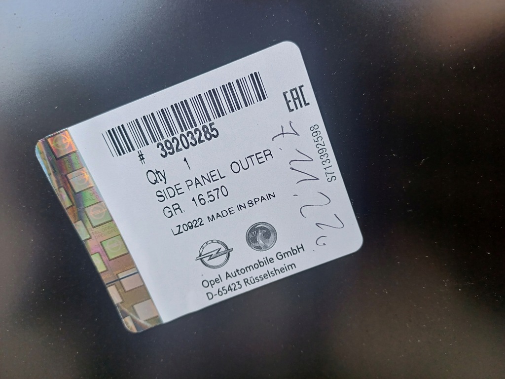 фото №8, Opel crossland x крыло правый задняя верхний 39203285