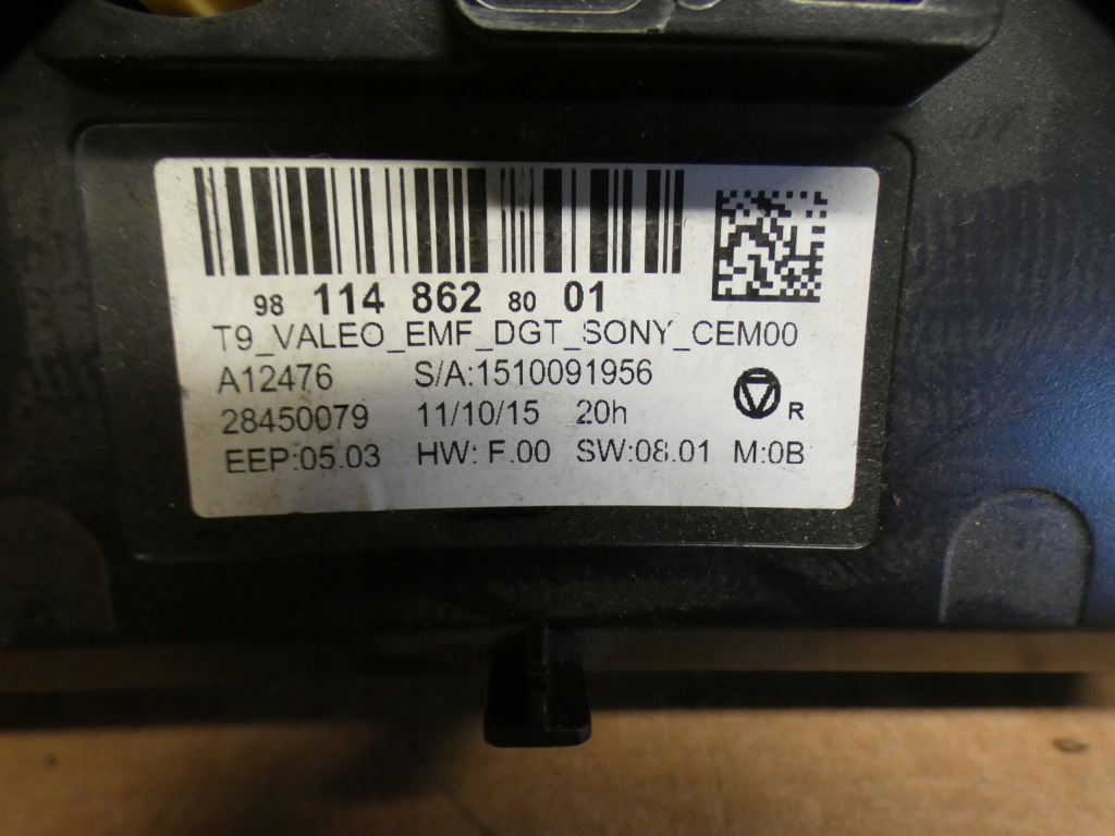 фото №8, Панель дисплей экран навигации радио peugeot 308 t9