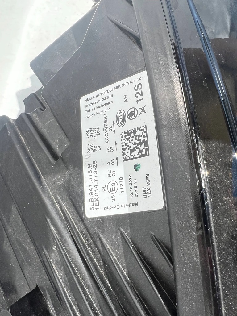 фото №14, Лампа левая skoda enyaq 2020 crystal led перед eu