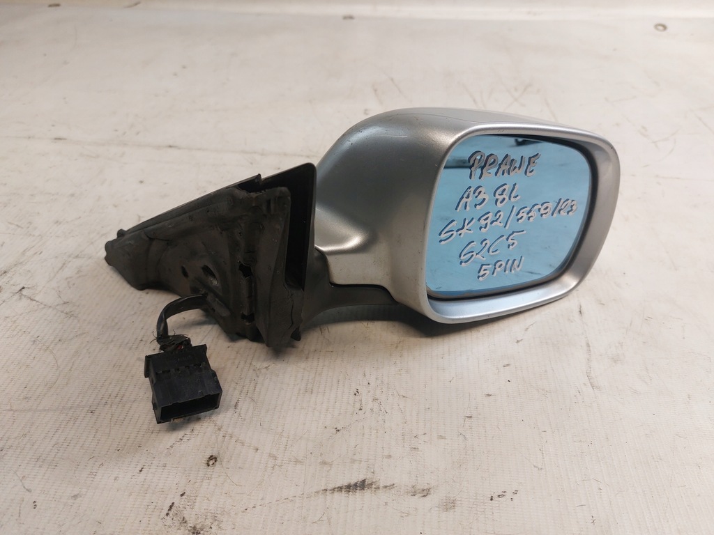фото №1, Зеркало правое 5 pin audi a3 8l