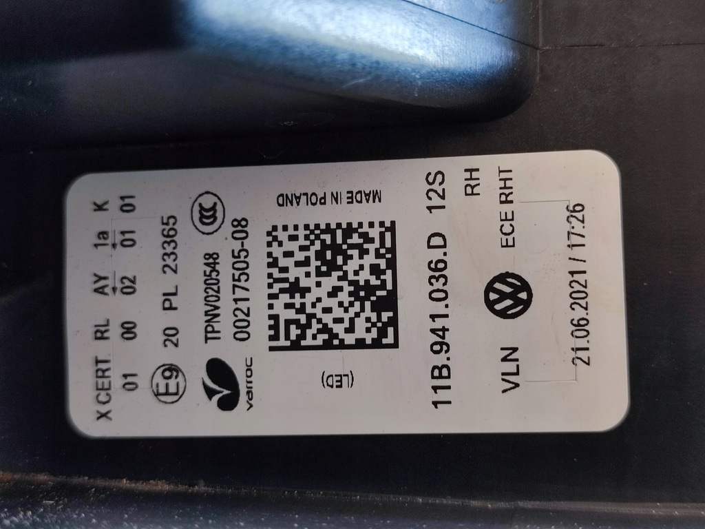 фото №11, Vw id.4 id4 лампа iq light передня права full led 11b941036d