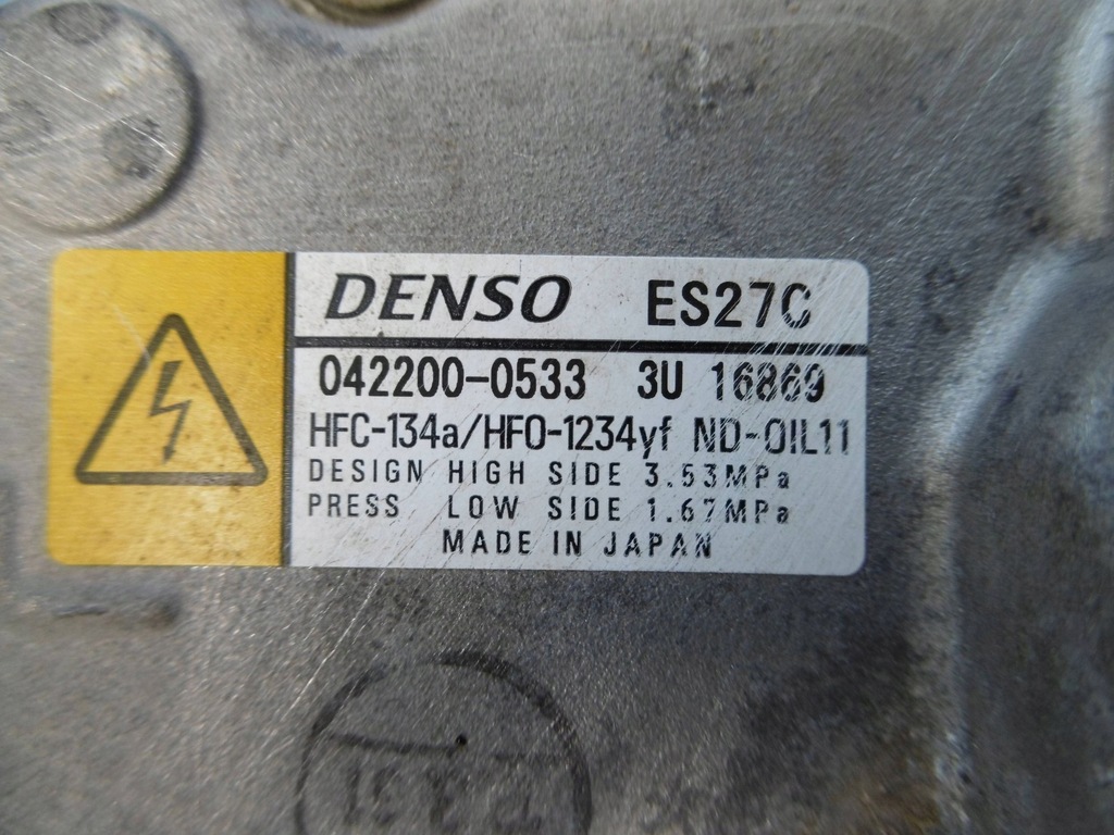 фото №10, Компресор насос кондиціонера toyota rav4 iv 2.5 гібрид 042200-0533 es27c