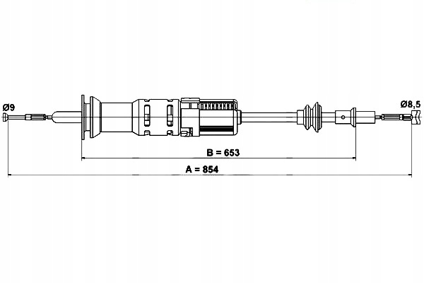 фото №1, Ate трос зчеплення seat cordoba 1.9 d 6k1. 6k2