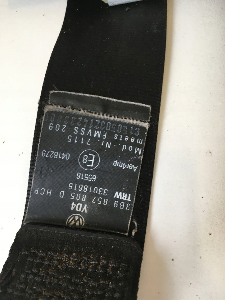 фото №10, Pas безпеки volkswagen оригінальний номер 3b9857806d