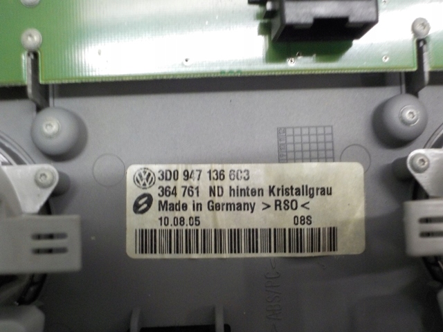 фото №3, Vw phaeton лампа стельовий