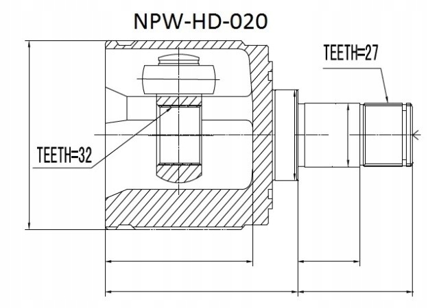 фото №2, Шарнир внутренний левый honda cr-v ii 2.0 01-