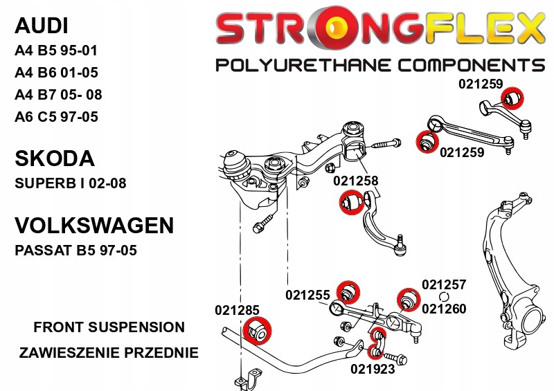 фото №2, 021257a - втулка важеля передній нижній зовнішня 49mm sport strongfle