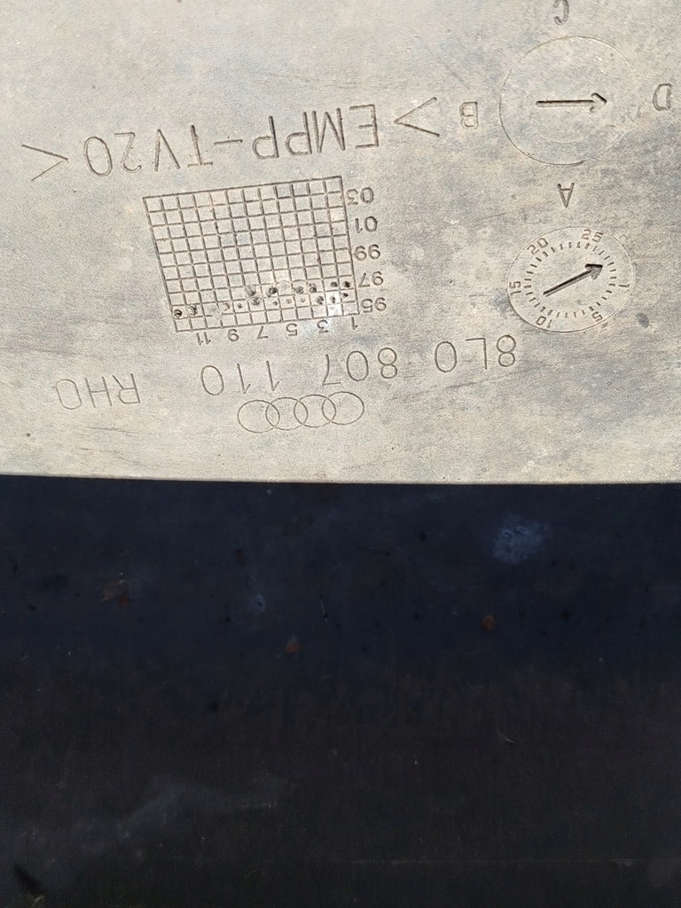 фото №10, Накладка бампера спойлер накладка-спойлер audi a3 8l 8l0807110