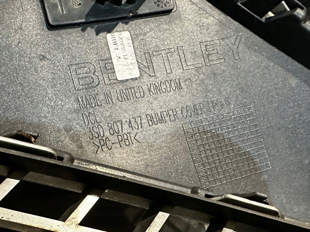 фото №13, Bentley continental gt gtc перед бампер 3sd807437 хром