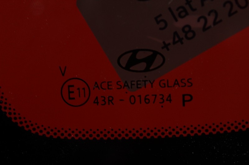 фото №6, Скло кузовна права задня hyundai i30 i 30 3 iii fastback 18-