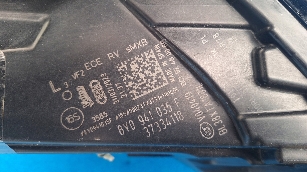 фото №11, Audi a3 rs3 8y0 лампа full led ліва права комплект демонтаж