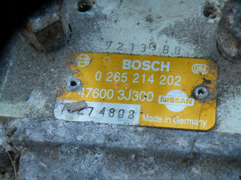 фото №7, Nissan primera p11 2.0 16v насос гальмівна abs 476003j300 0265214202