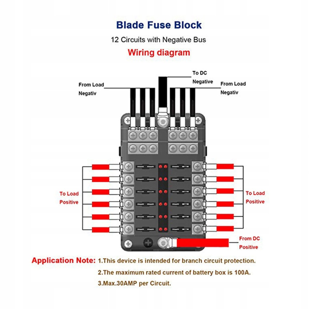 фото №9, 12 obwodów коробка запобіжників кронштейн блок