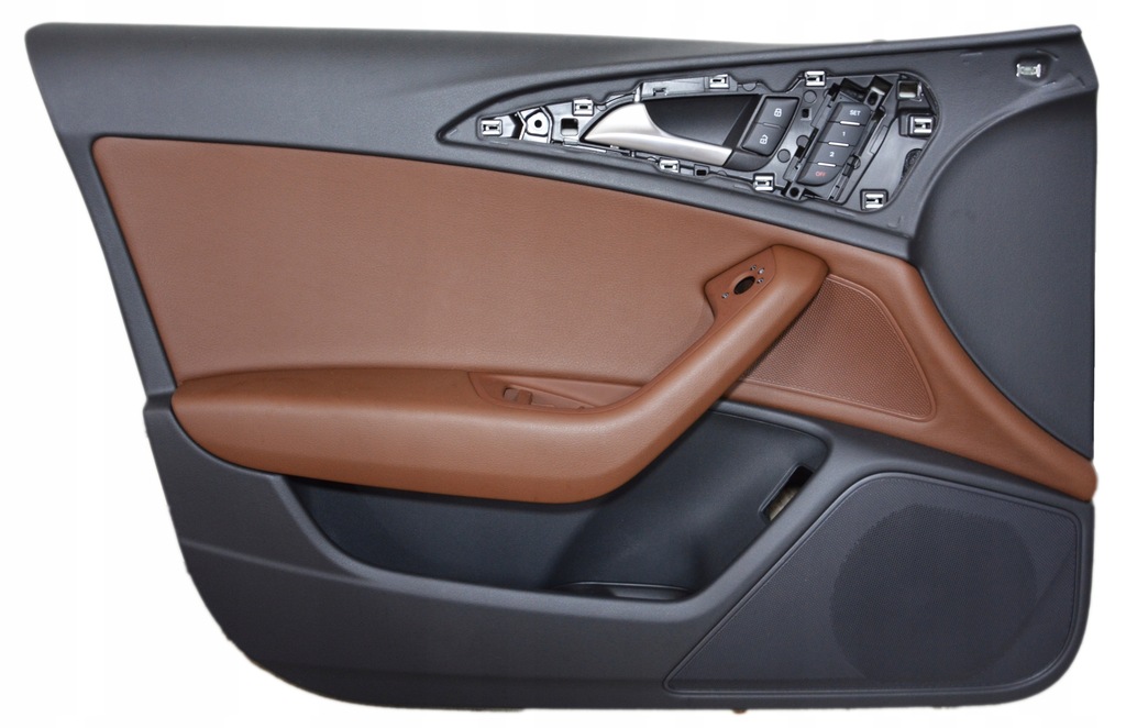 фото №11, Audi a6 c7 lift sedan сидіння комплект сидінь шкіряних коричневі шкіра обшивки