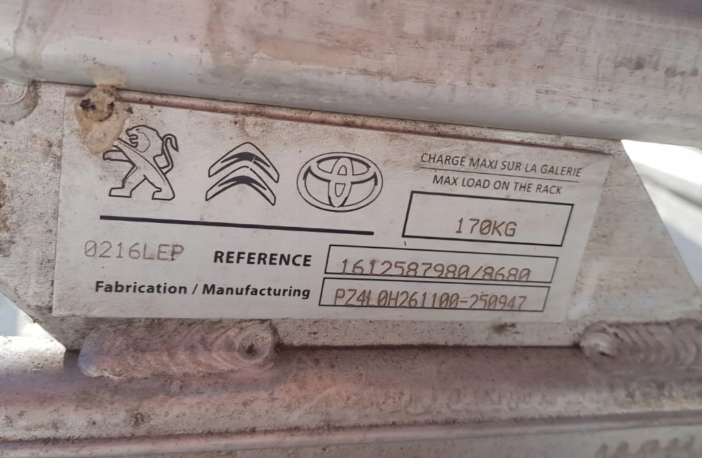 фото №4, Scudo expert proace 1612587980 багажник крышный с ролик + лестница