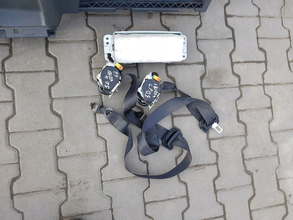 фото №6, Seat ibiza iv 6j 08-12r панель приладів приладова консоль ремені подушки безпеки подушка безпеки