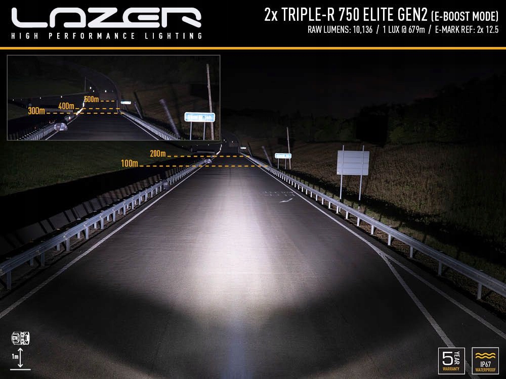 фото №4, Набір dwóch лампа led lazer triple-r 750 elt toyota hilux invincible-x 2021