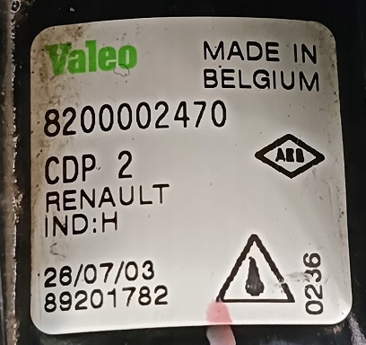 фото №2, Renault thalia lift 03 r противотуманная фара правый перед