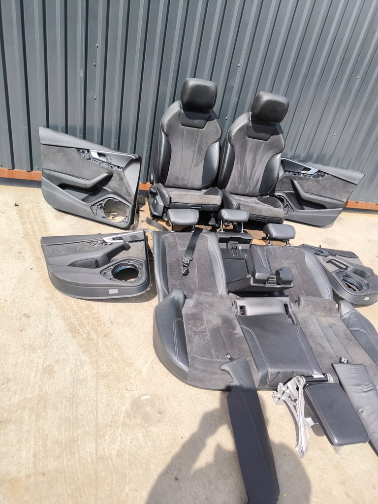 фото №16, Сиденье сиденья кожа комплект s line audi a4 b9 кожа alcantara шторка подогрев