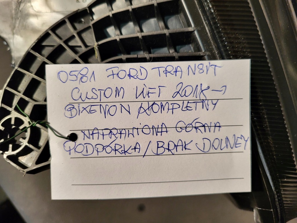 фото №12, Ford transit custom lift 17- лампа перед передняя левая bi-xenon oryg