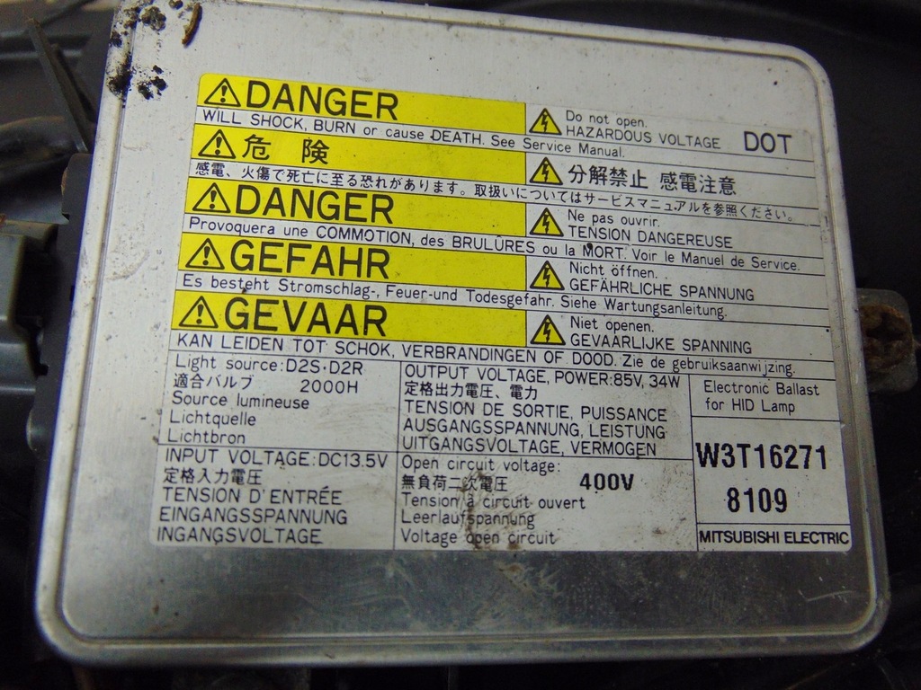 фото №15, Лампа правая перед ксенон europa демонтаж mitsubishi outlander ii