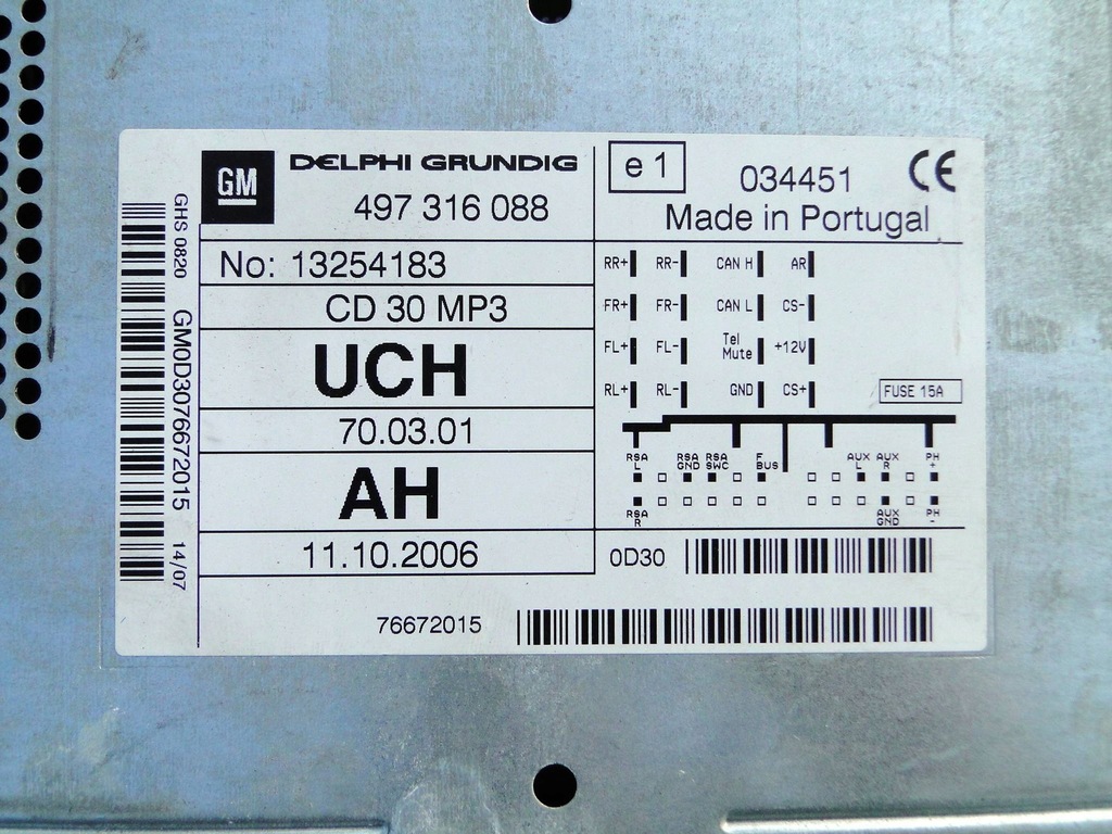 фото №5, Opel corsa d радіо заводський mp3 13254183