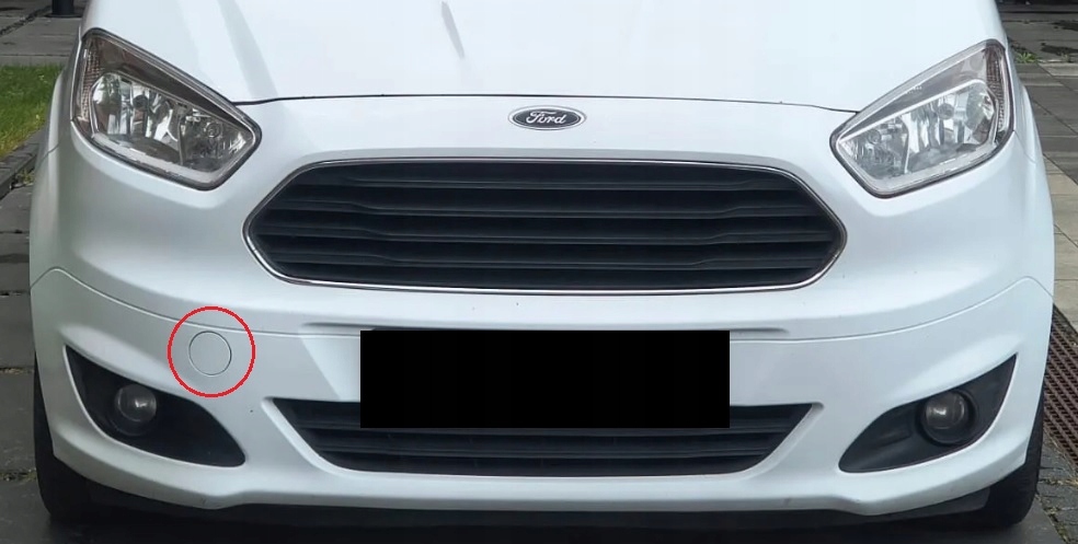 фото №12, Ford transit tourneo courier 2014-2017 заглушка фаркоп перед et76 оригінал