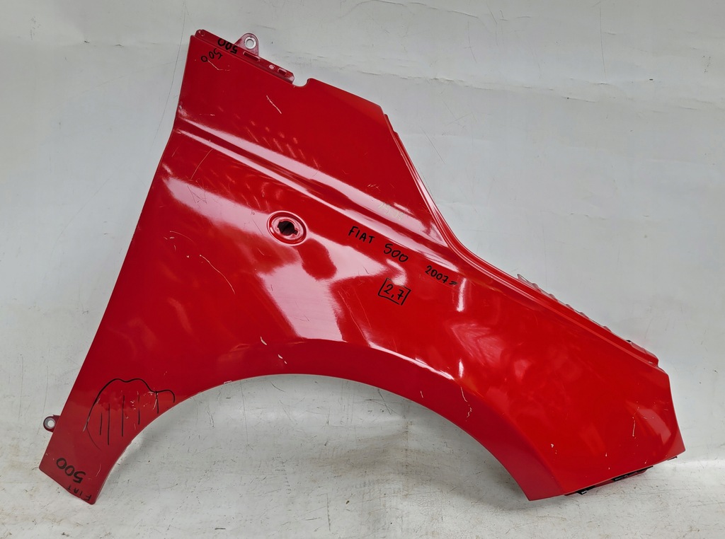 фото №1, Крыло правый перед fiat 500 2007-