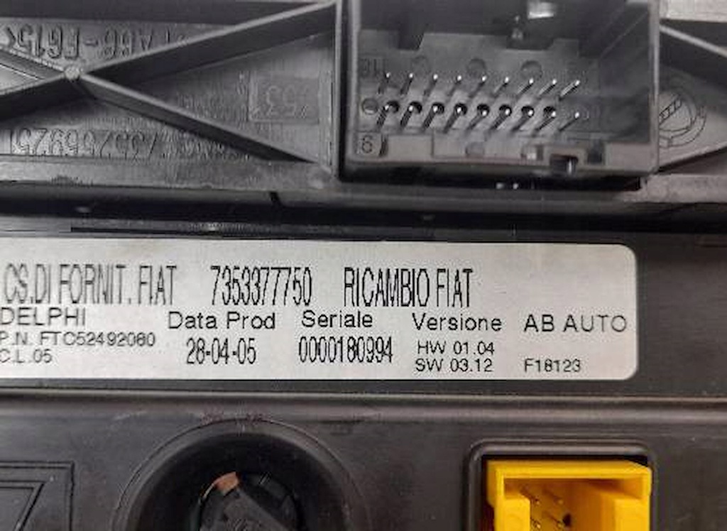 фото №3, Панель отопления alfa romeo 147 1,6