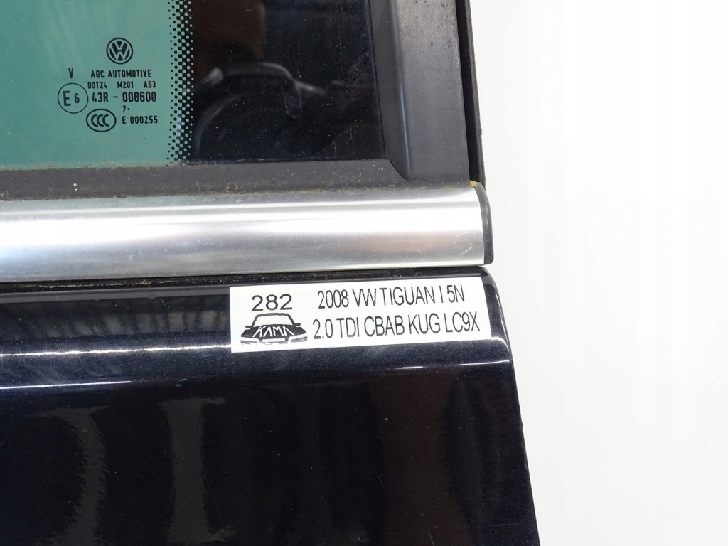 фото №12, Дверь левая левый задняя задние vw tiguan i 5n чёрные lc9x