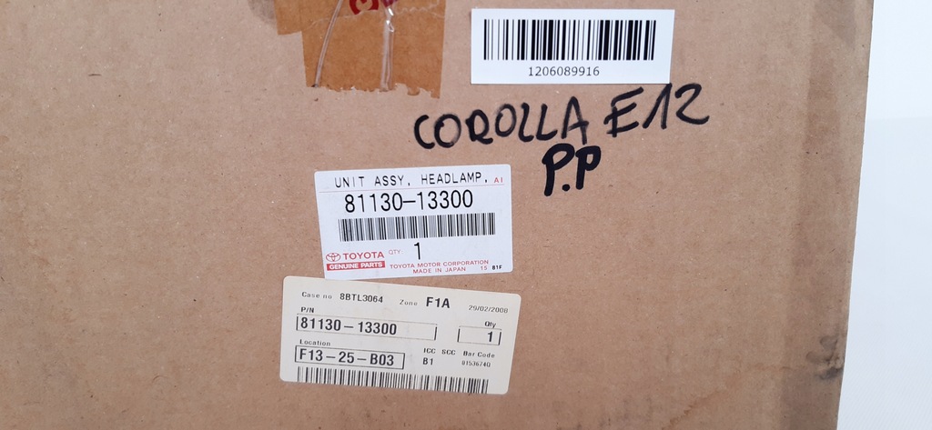 фото №9, Toyota corolla e12 лампа правая перед 81130-13300