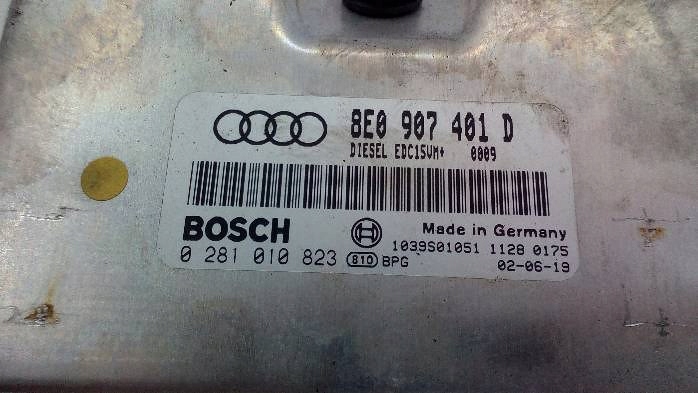 фото №7, Бортовой компьютер блок управления двигателя a4 b6 2,5tdi 8e0907401d