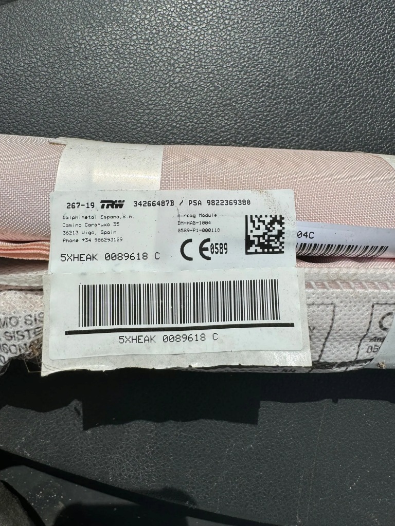 фото №1, Citroen c5 aircross crossland шторка безопасности воздушная l 9822369780 p 9822369380