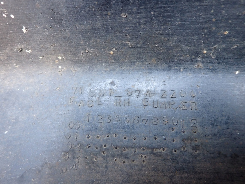 фото №14, Honda stream 01-06 бампер задняя задний 71501-s7a-zz00