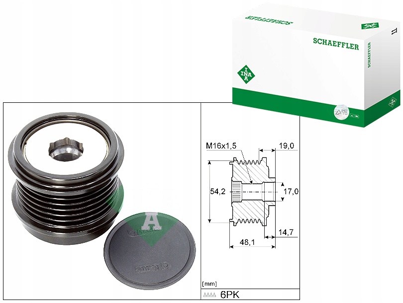 Купить Шкив генератора ford ecosport focus iv galaxy 3 kuga 2