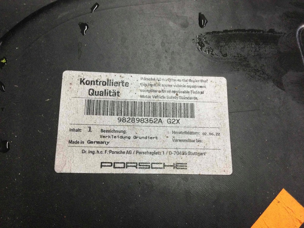 фото №13, Porsche boxter 718 982 boxster cayman бампер задній 982807421 982898352a