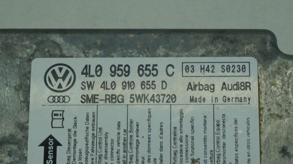 фото №8, Audi q7 4l модуль датчик подушек воздушных