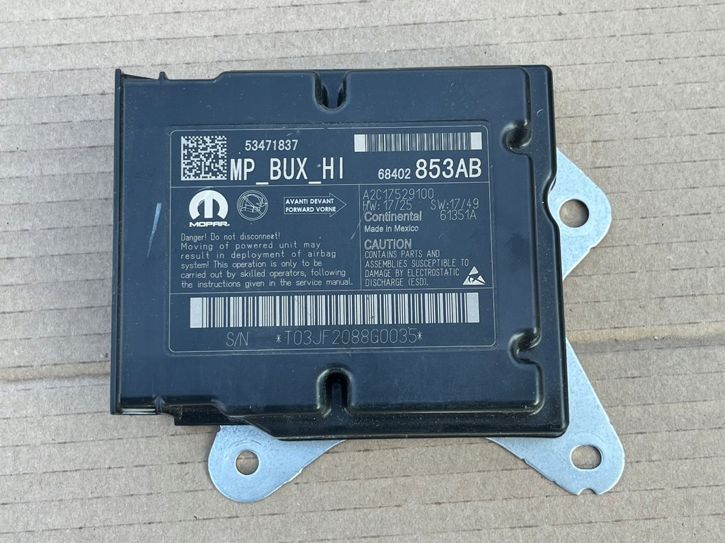 фото №1, Датчик air bag jeep compass ii 68402853ab