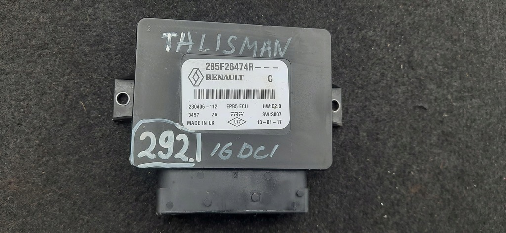 фото №7, Модуль блок управления bcm renault kadjar 285f26474r