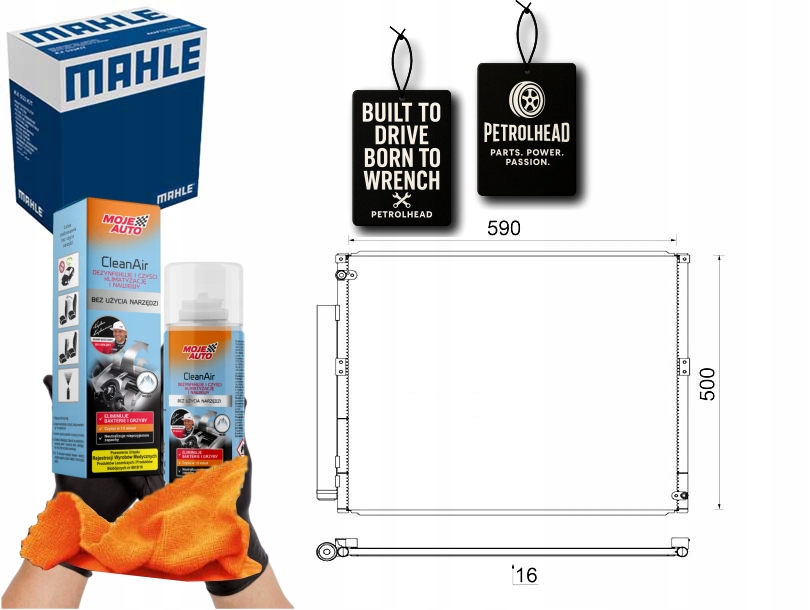 фото №1, Конденсатор кондиционера toyota land cruiser prado 3.0d #petrolhead pro+ kit9