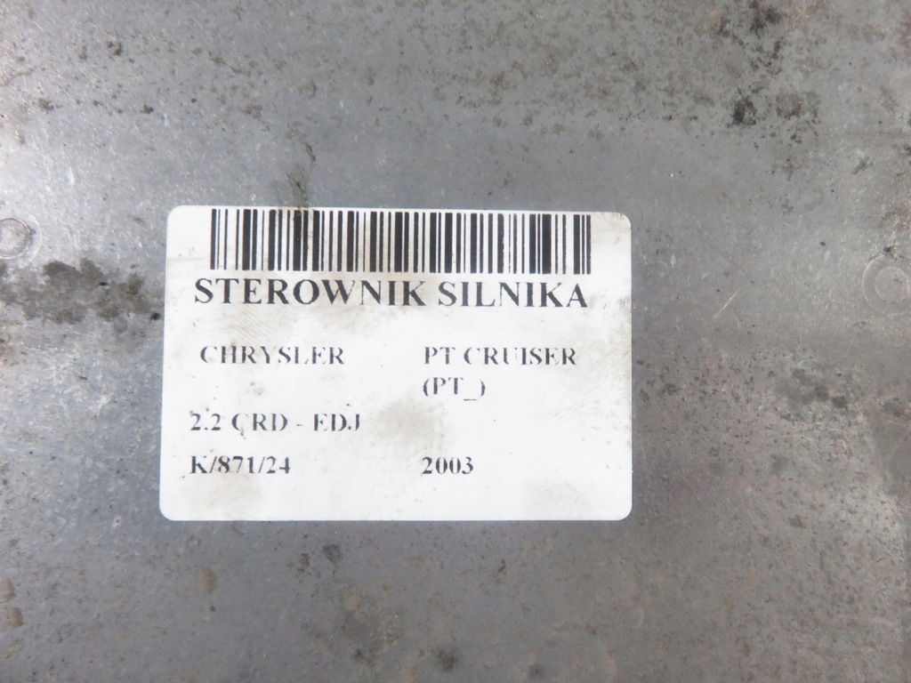 фото №8, Блок управления chrysler pt cruiser pt_ 2.2 crd 0281011410 p05034035ab