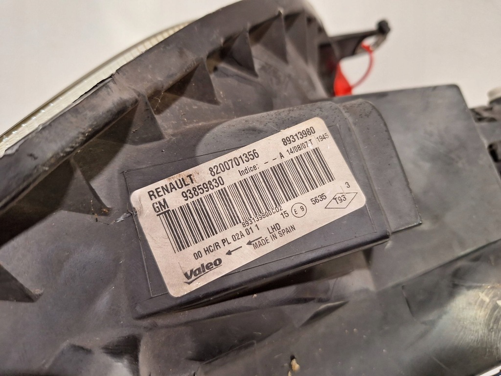 фото №7, Лампа перед права 8200701356 renault trafic ii vivaro a lift 06-