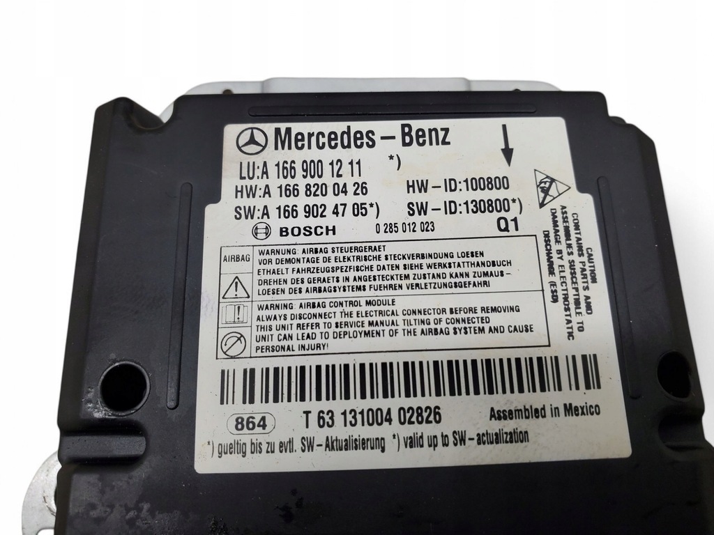 фото №5, Mercedes-benz ml w166 a1669001211 модулі подушок повітряних