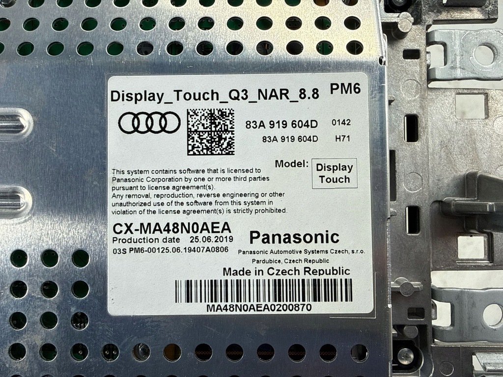 фото №9, Станция мультимедийная комплект audi q3 f3 83a919604d